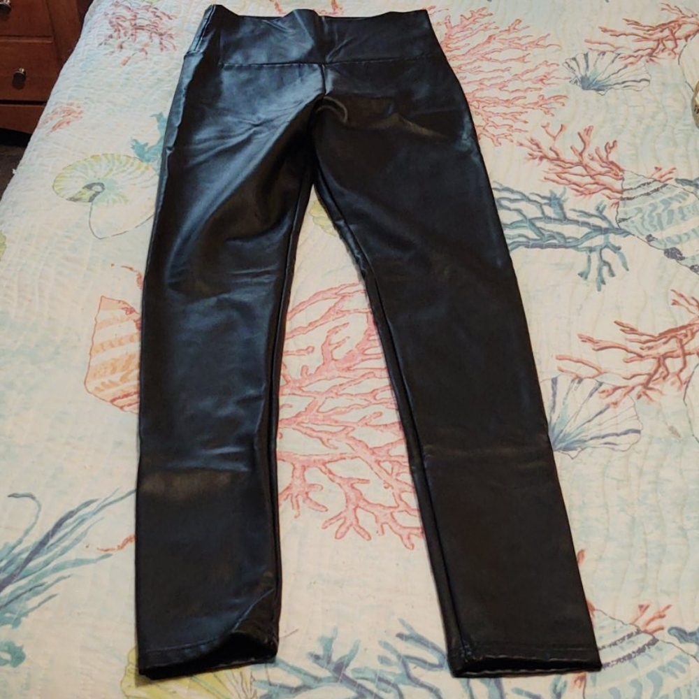 Faux Leather Pants